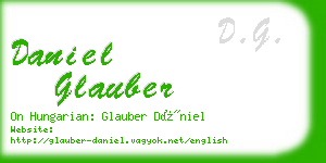 daniel glauber business card